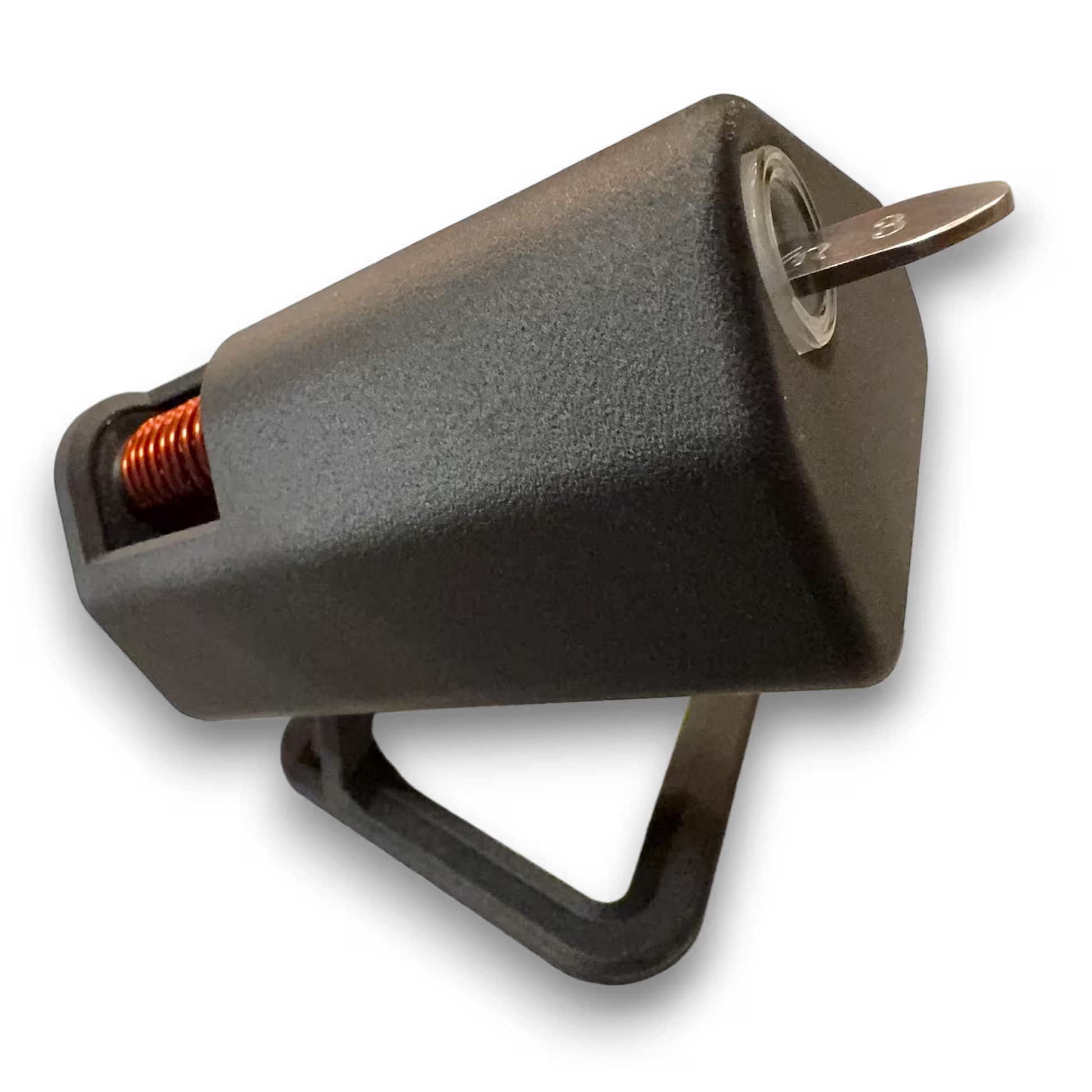 Induction Sterilizer side shot showing the coil and barrel with a scalpel resting inside. 