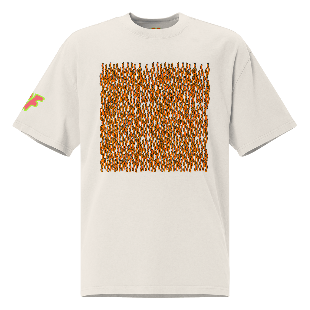 Cordyceps Rhizo Funga Sleeve | Oversized Faded T-Shirt