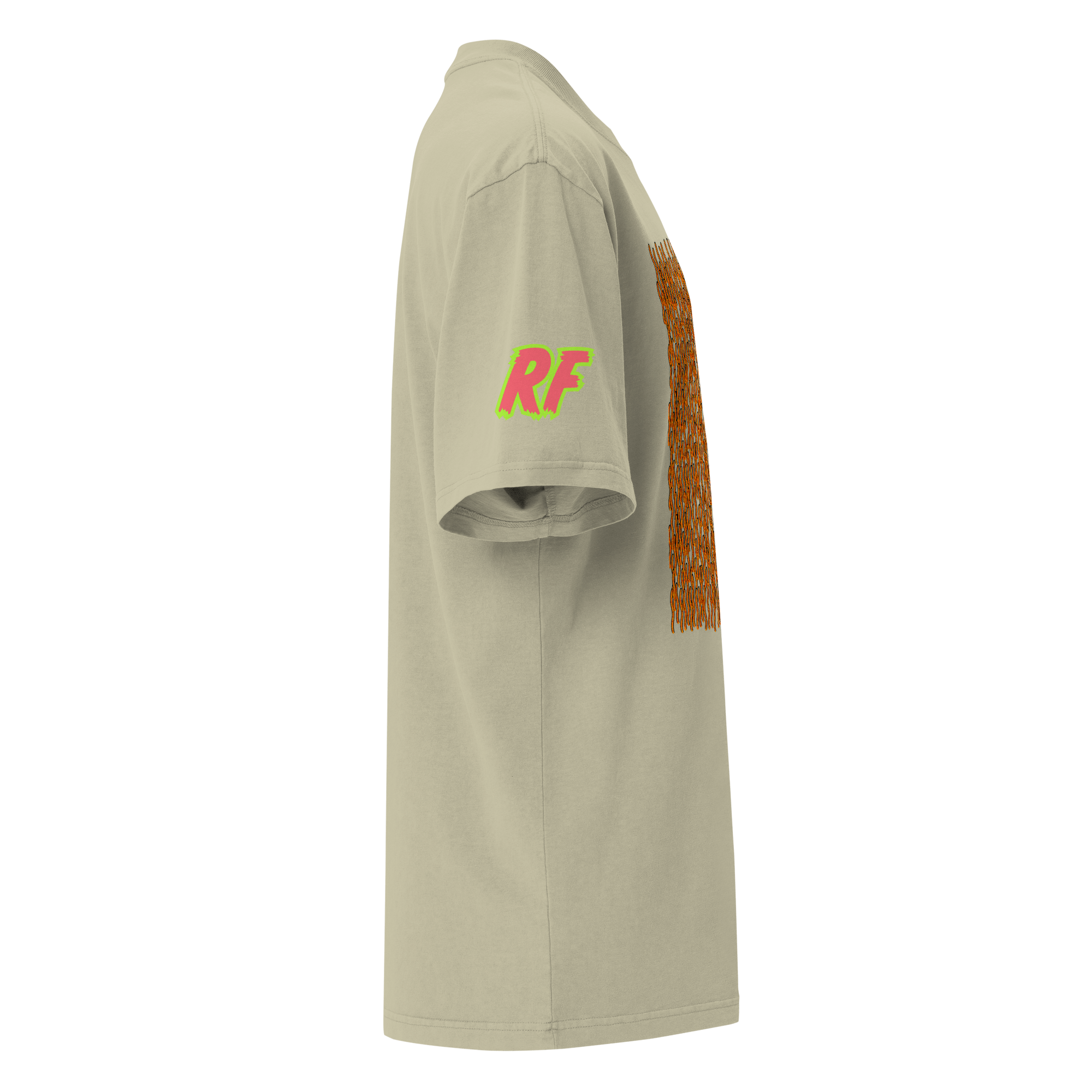 Cordyceps RF Sleeve | Oversized Faded T-Shirt - Rhizo Funga