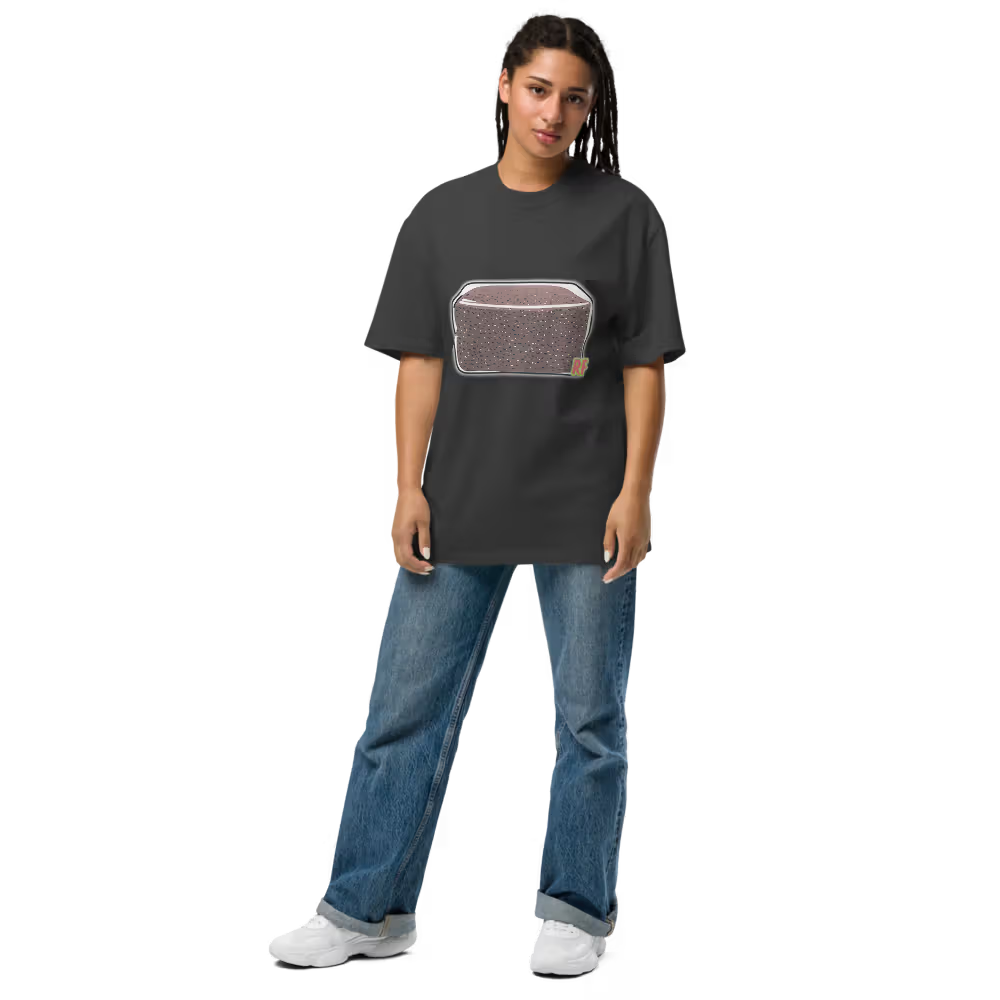 Women Wearing Faded Black CVG Tek Oversized Tee
