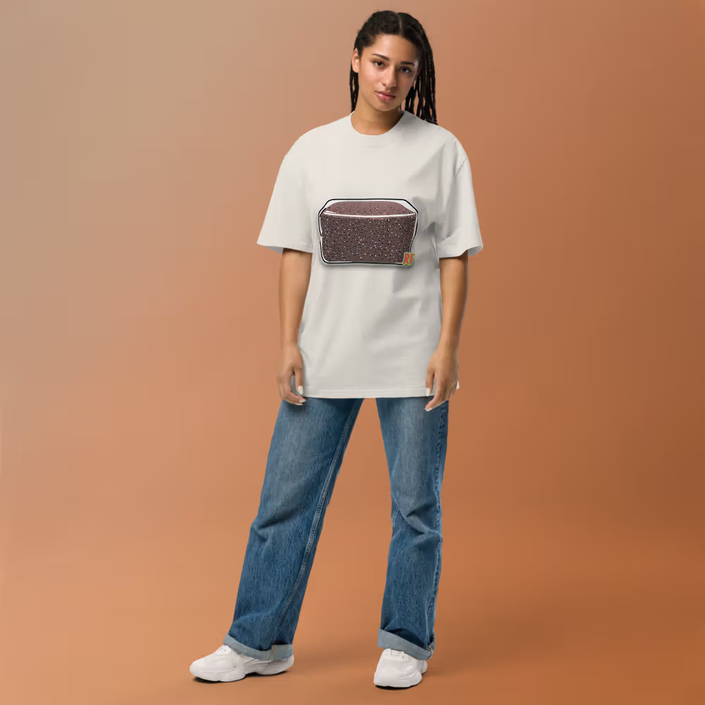 Women wearing Faded Bone CVG Tek Oversized Tee