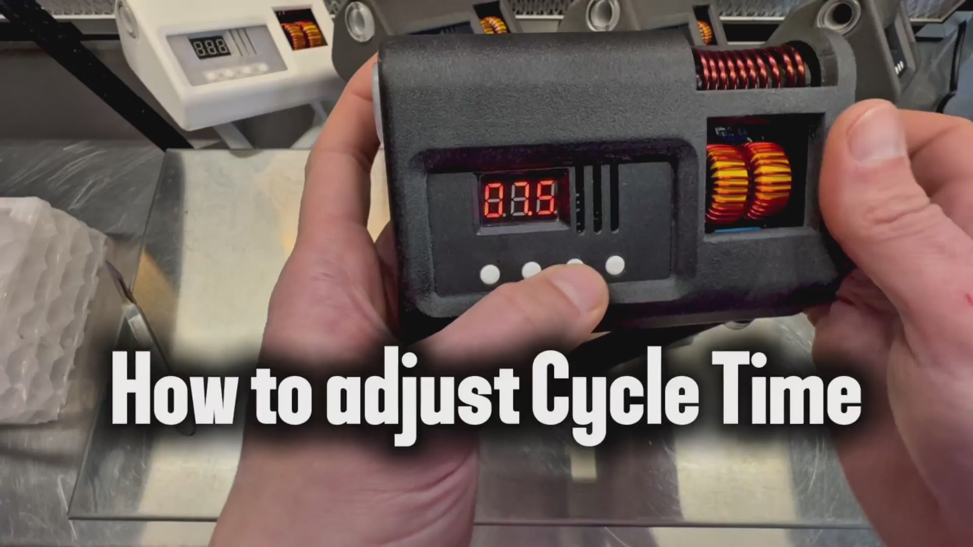 Load video: Video on how to program Rhizo Funga's induction sterilizers for mycology.