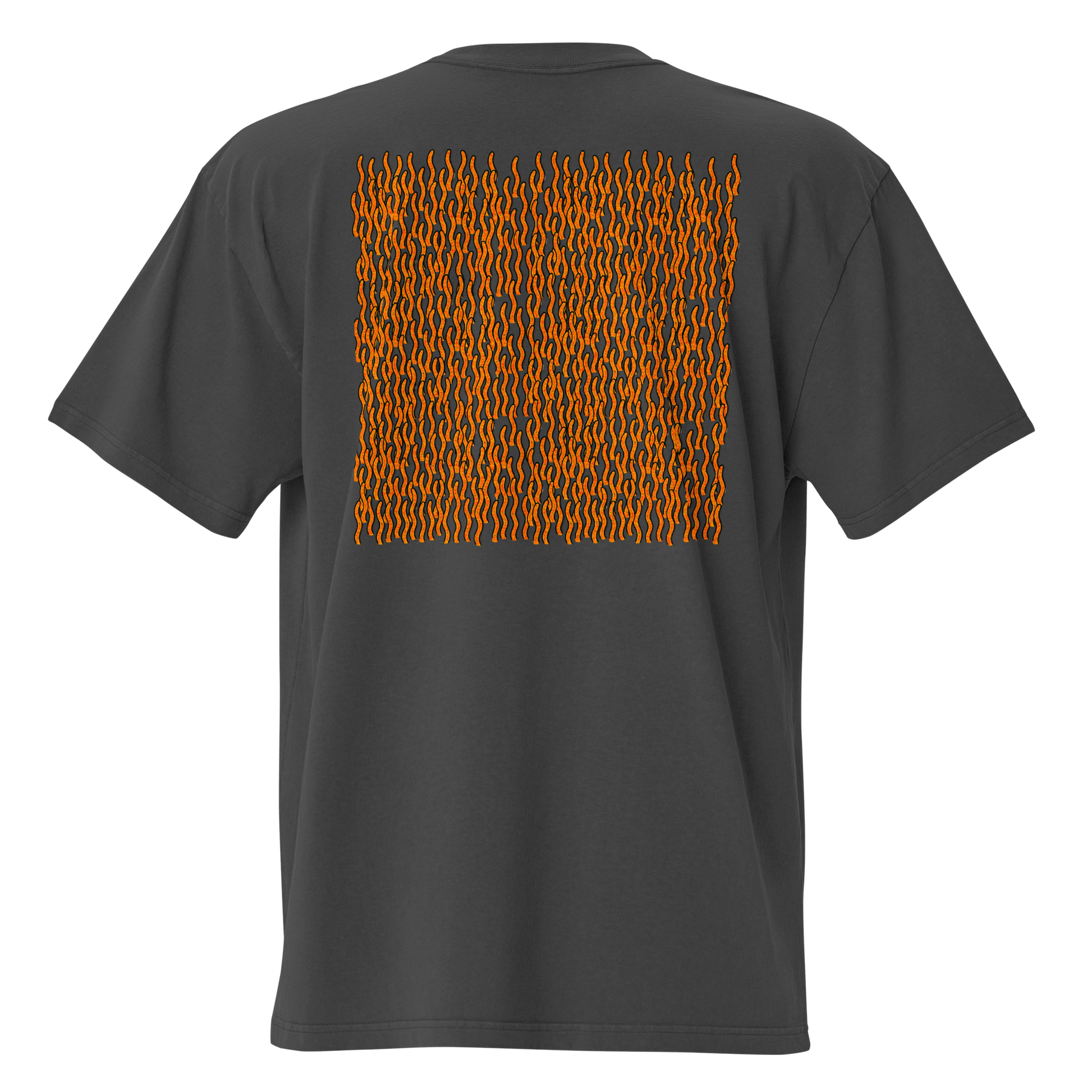 RF Pattern Cordyceps | Oversized Faded T-Shirt - Rhizo Funga